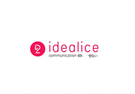 Logotype Animation de changement de logo pour l’agence Idealice