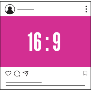 Vidéo format paysage sur Instagram
