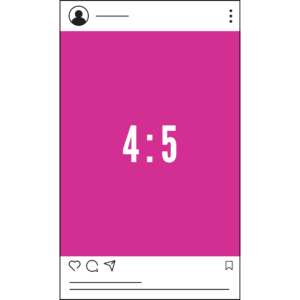 Vidéo format 4/5 sur Instagram