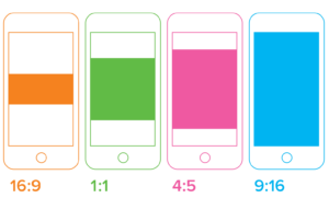 Les ratio d'image sur smartphone, Pulsemedia créateur de vidéo socia media ready